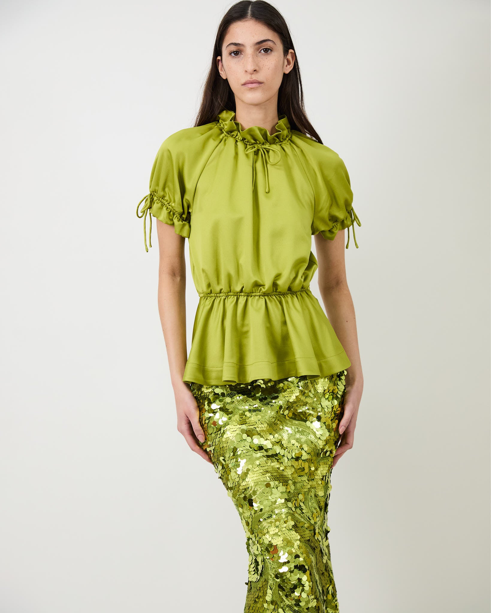 The Rosalina blouse in satin – Aknvas