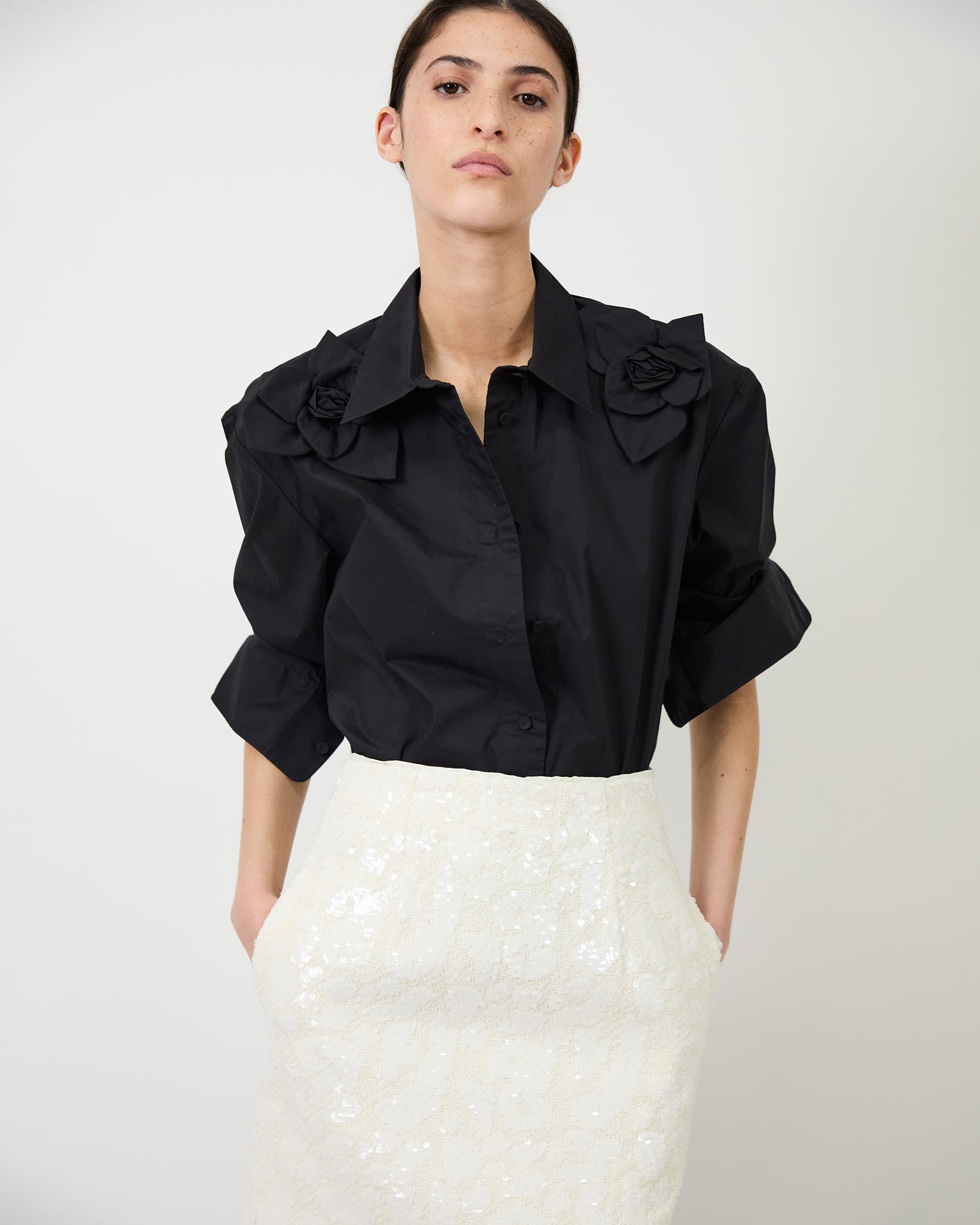 The Flor shirt in Black M