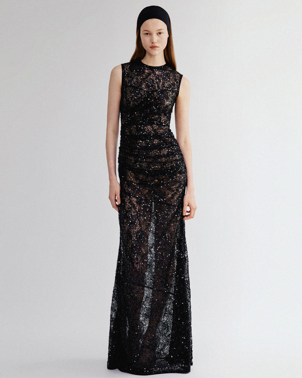 Lina embroidered lace gown