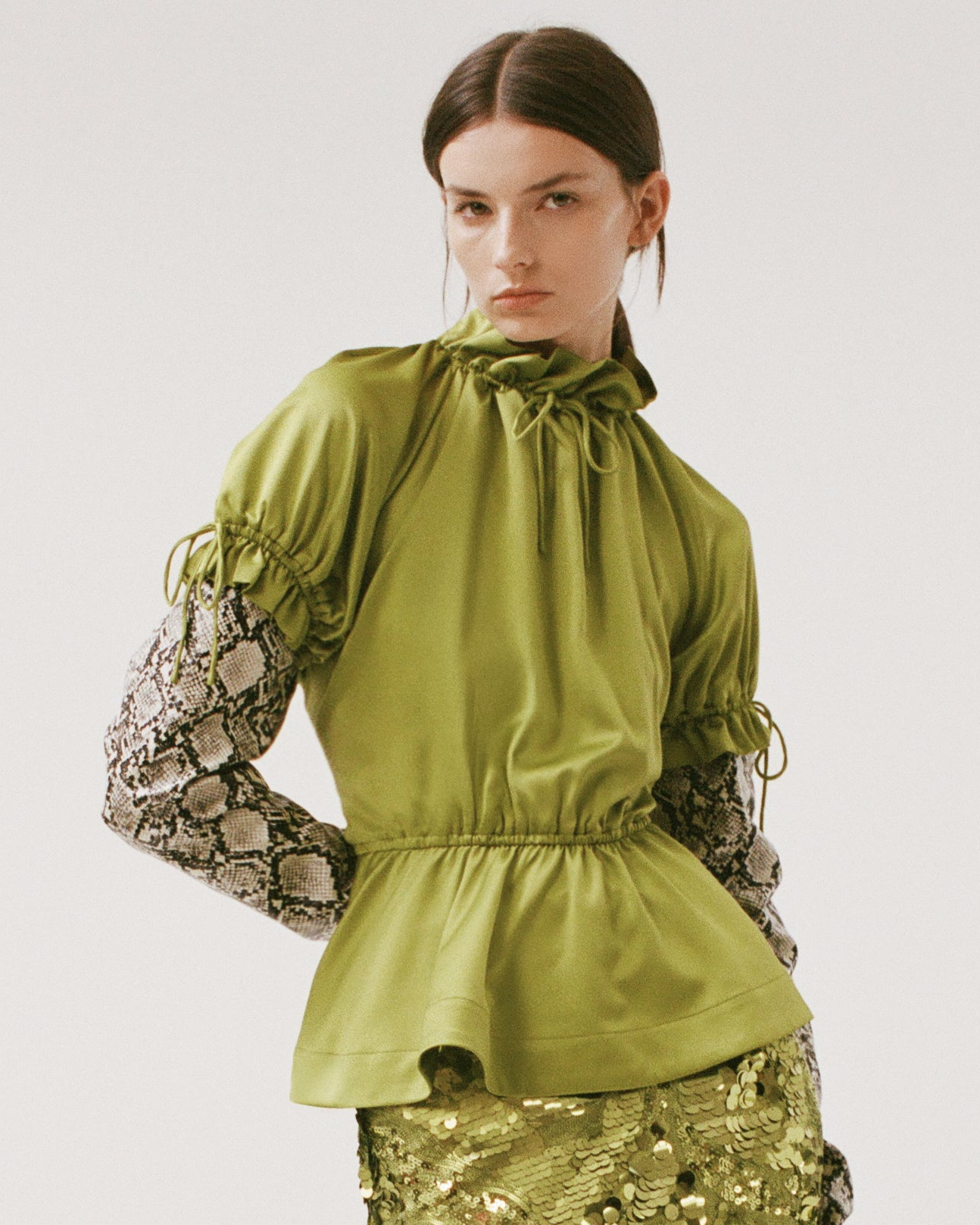 The Rosalina blouse in satin