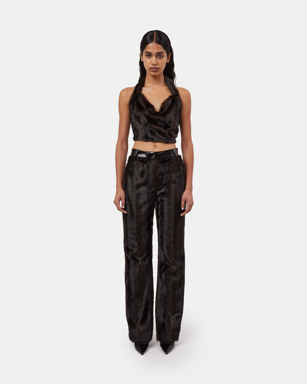 The Barberini pants in faux mink