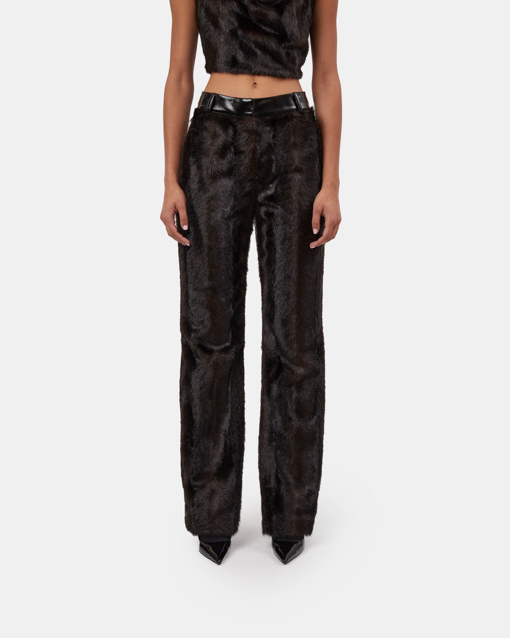 The Barberini pants in faux mink