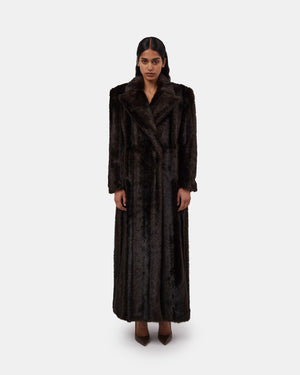 MARZIA MAXI FUR COAT