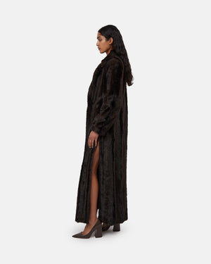 MARZIA MAXI FUR COAT