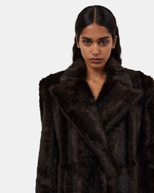 MARZIA MAXI FUR COAT