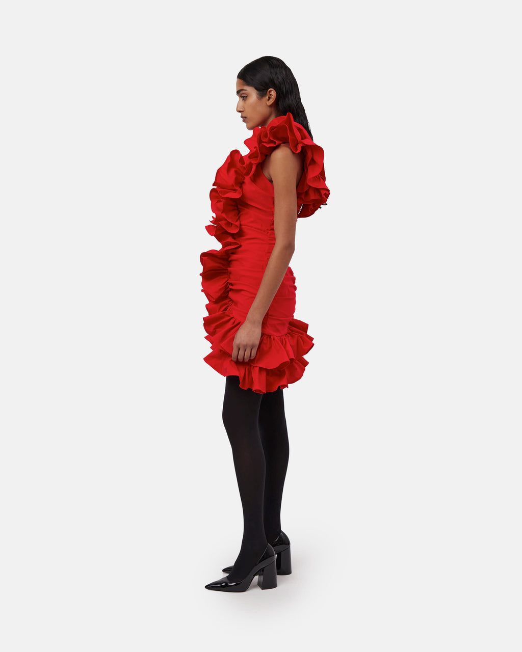 The Sonia dress in red
