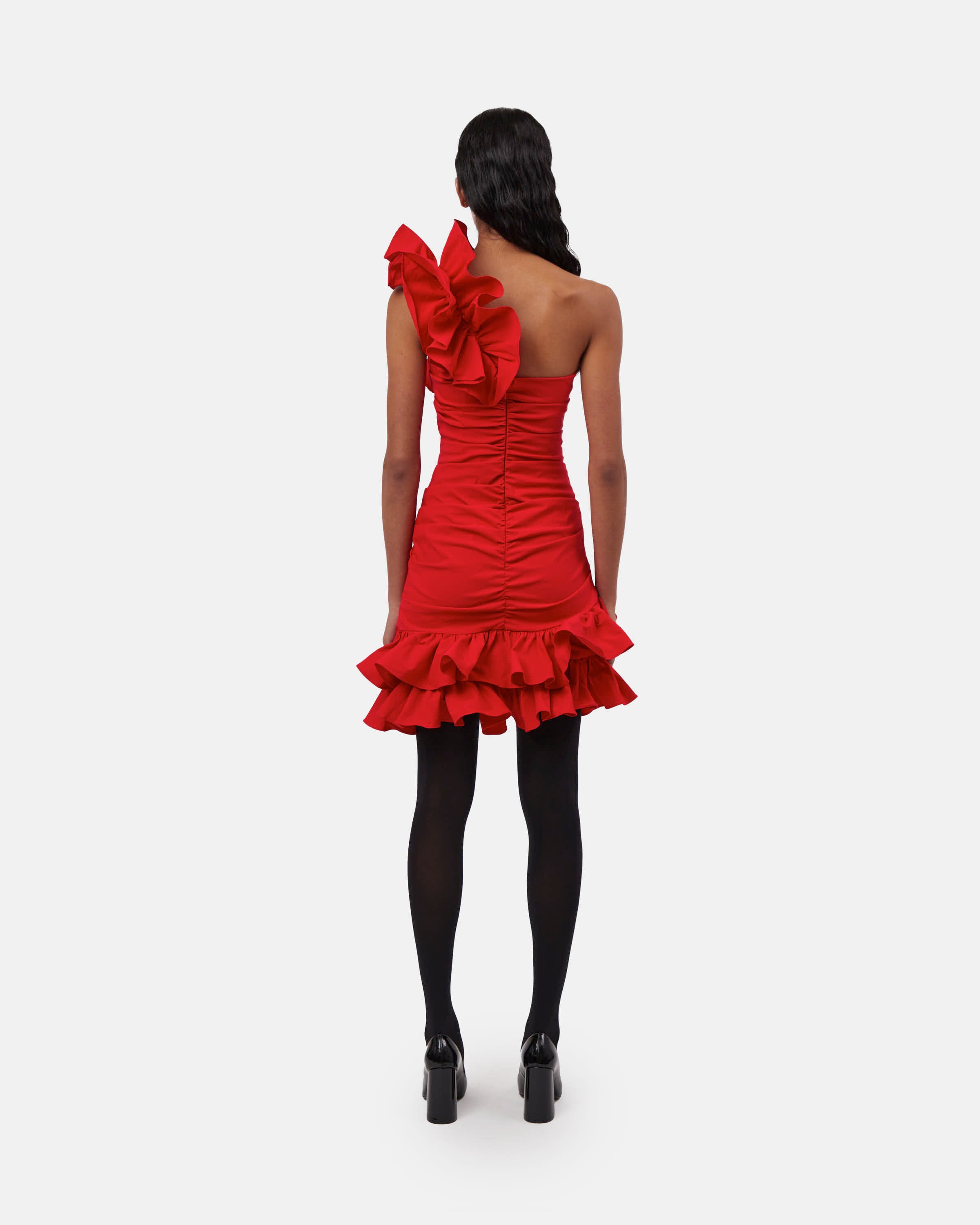 The Sonia dress in red