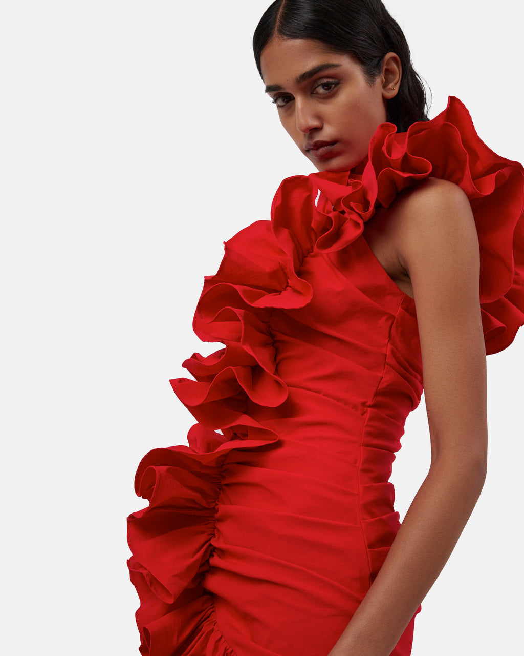 The Sonia dress in red