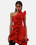 The Sonia dress in red