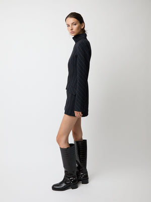 The Toni dress in pinstripe