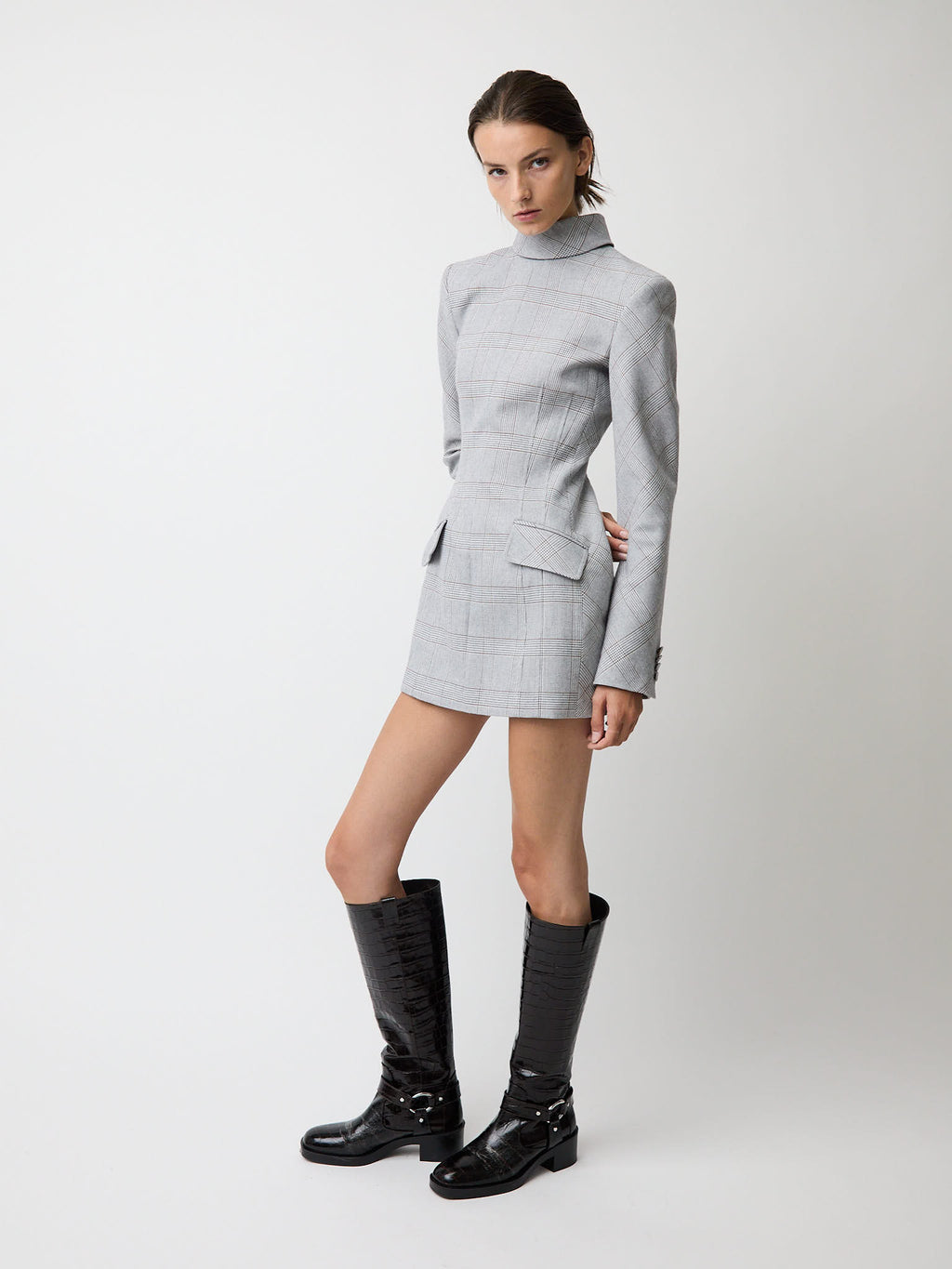 The Toni dress in plaid