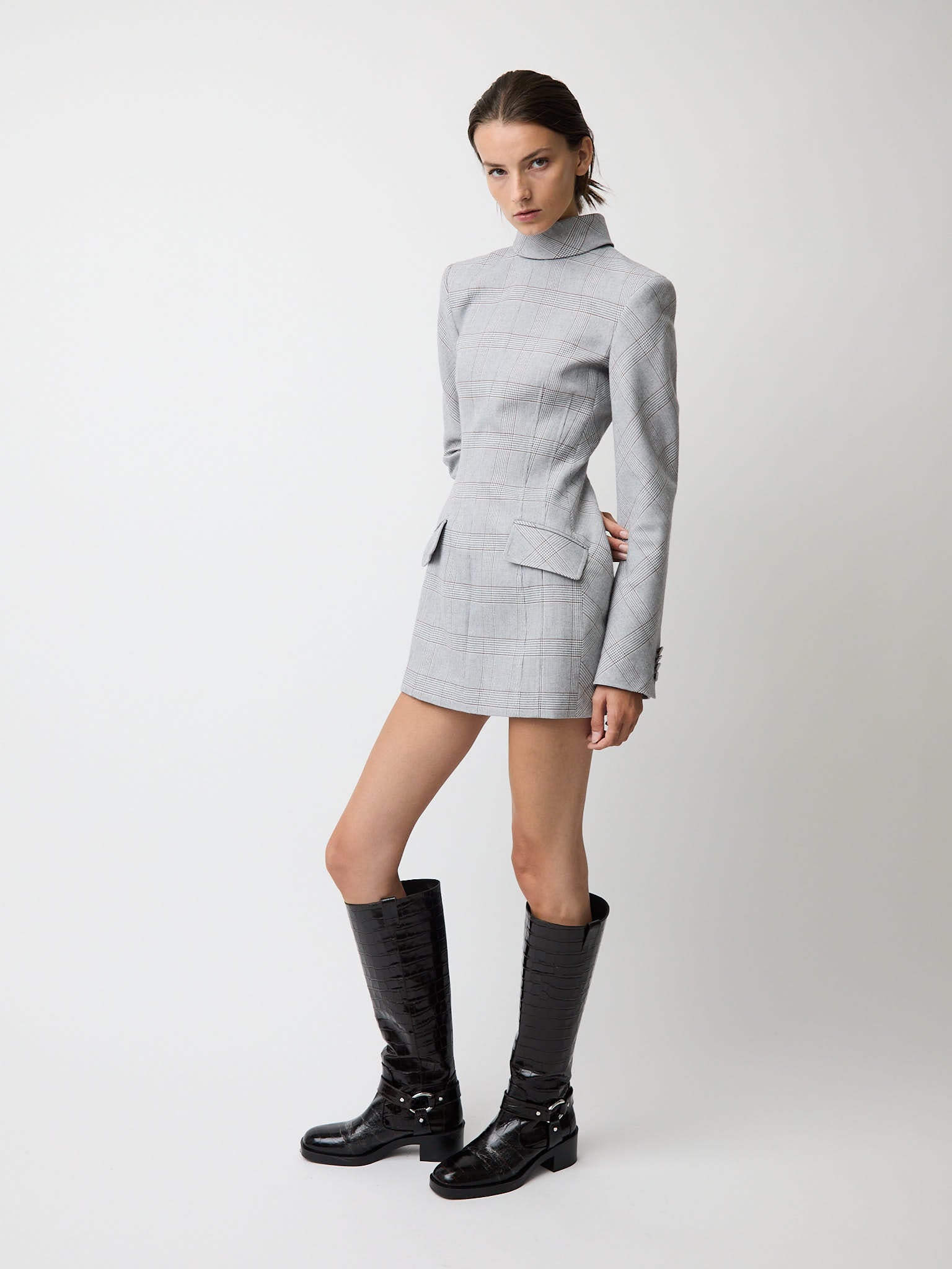 The Toni dress in plaid