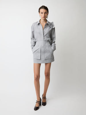 The Flor top in plaid