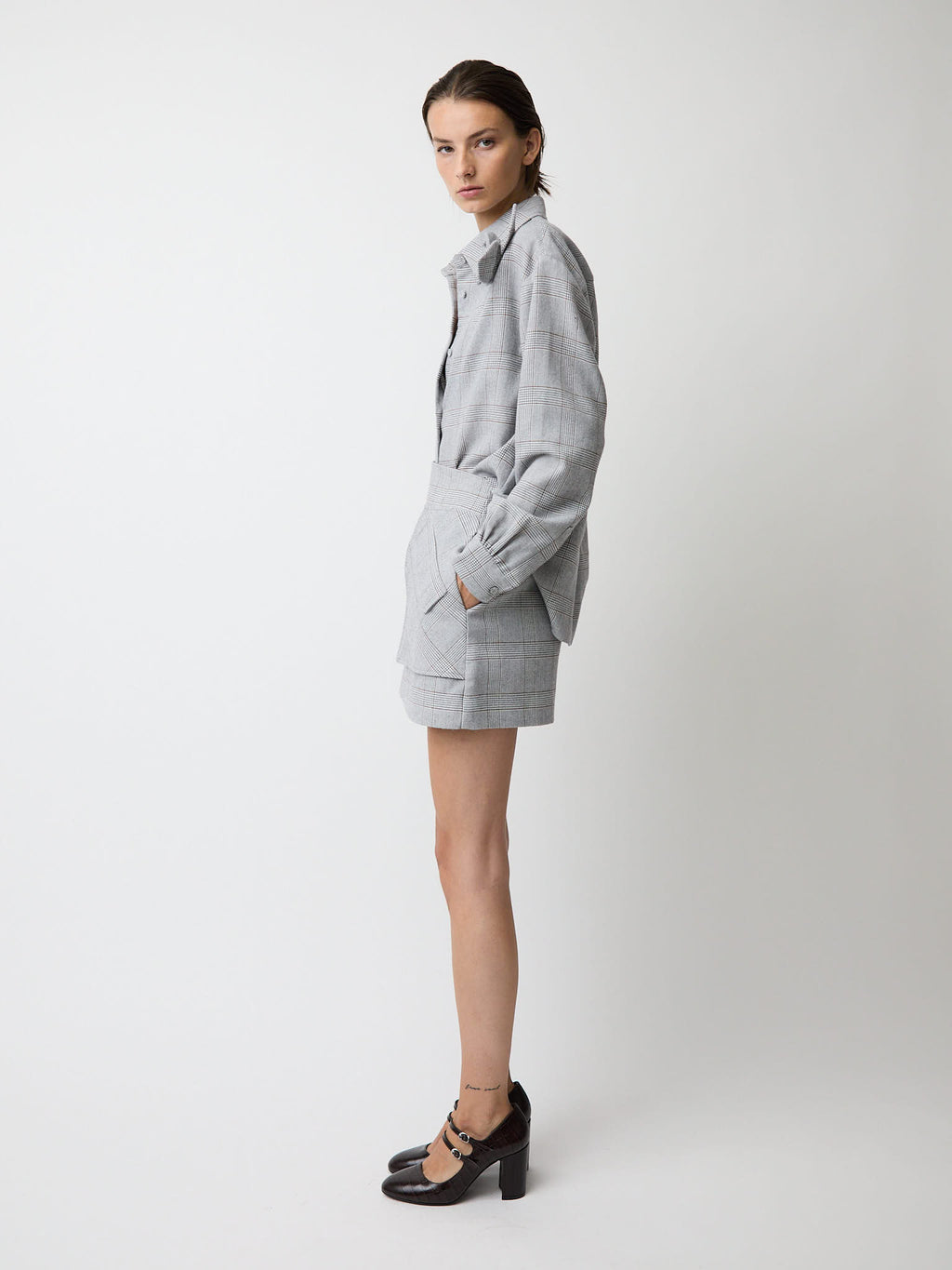 The Flor top in plaid