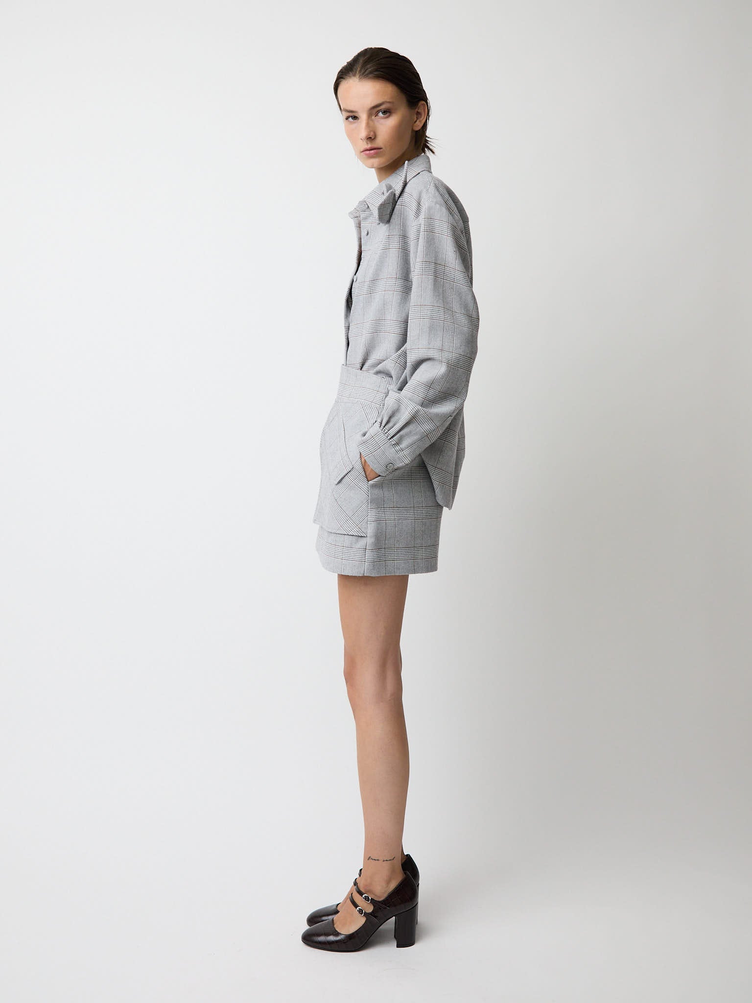 The Flor top in plaid