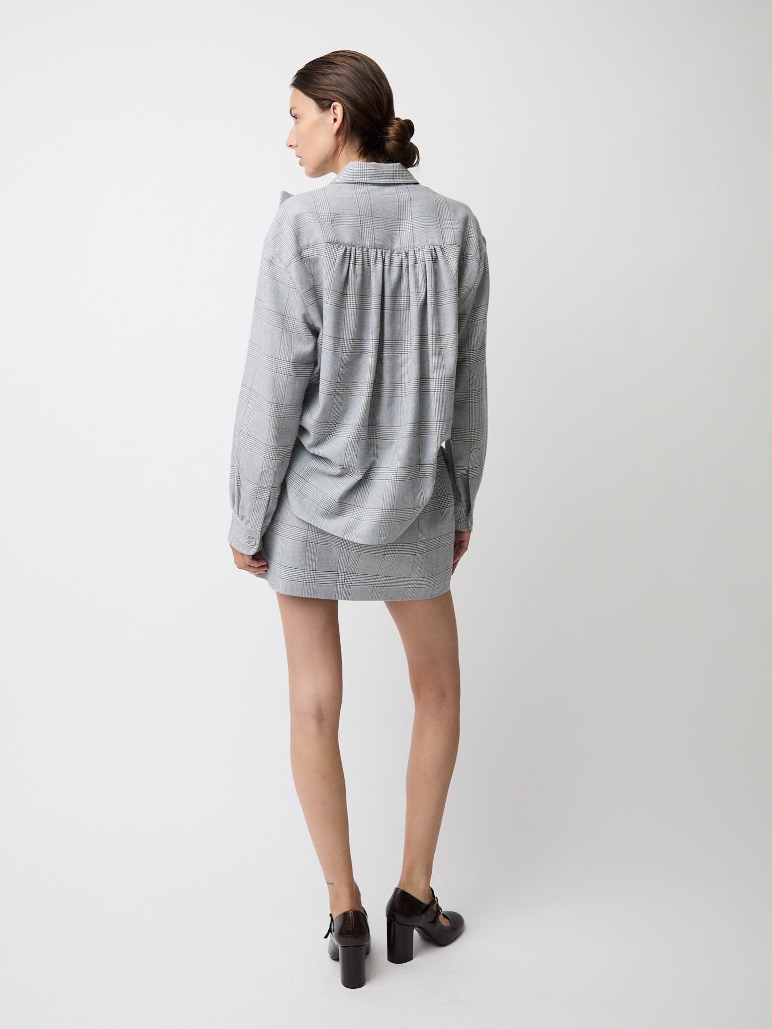 The Flor top in plaid