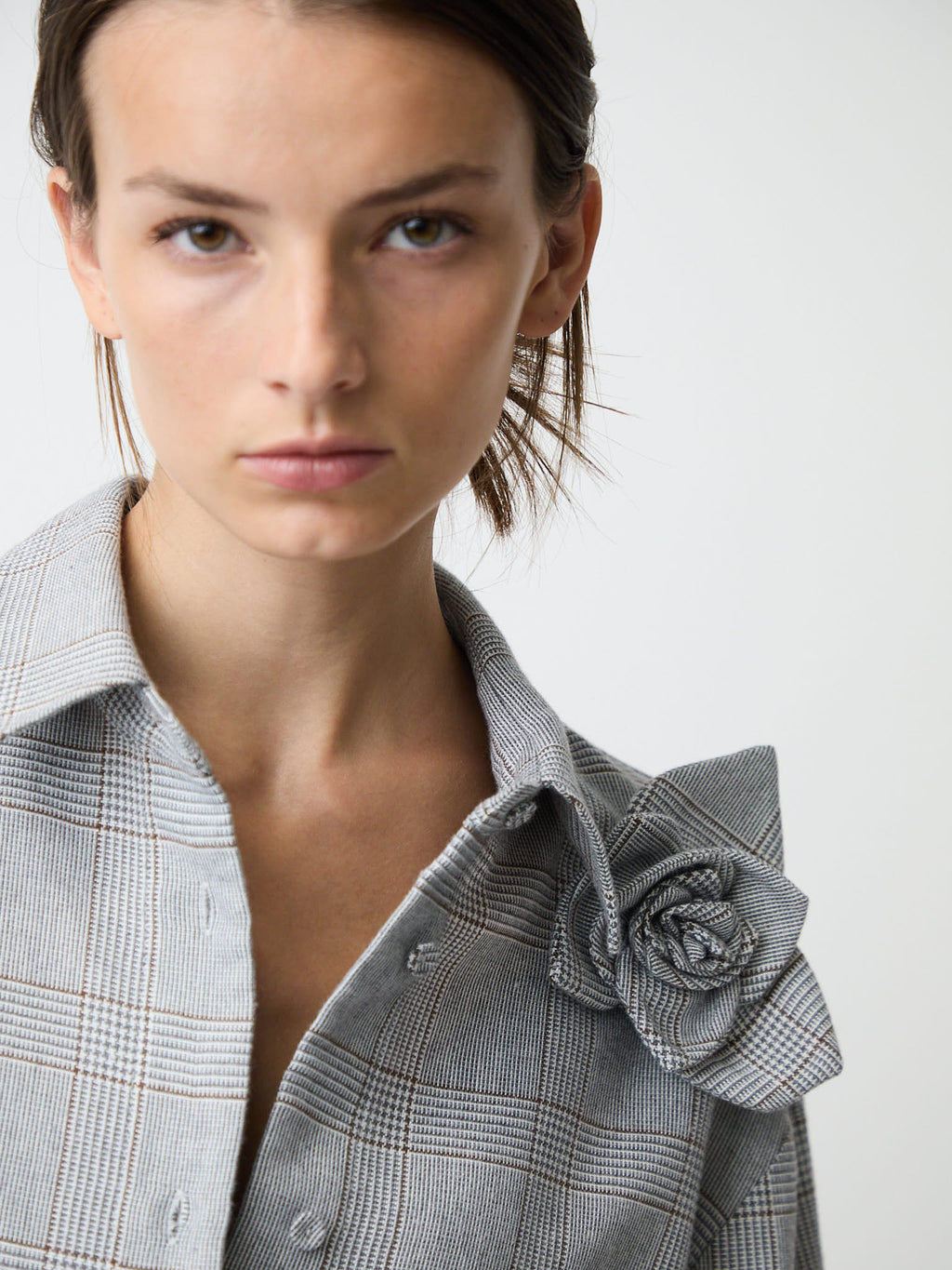 The Flor top in plaid