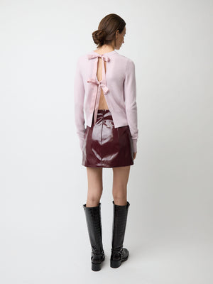 The Caja reversible long sleeve top in cashmere