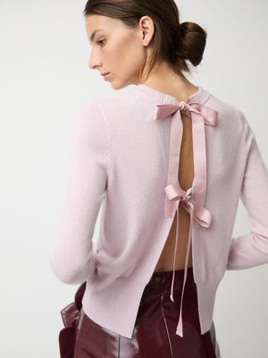 The Caja reversible long sleeve top in cashmere