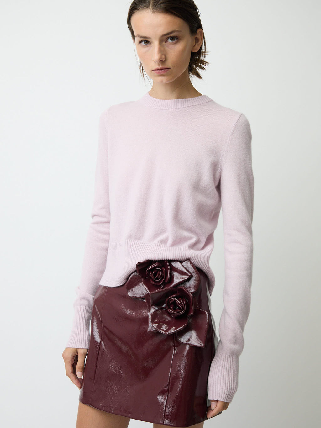 The Caja reversible long sleeve top in cashmere