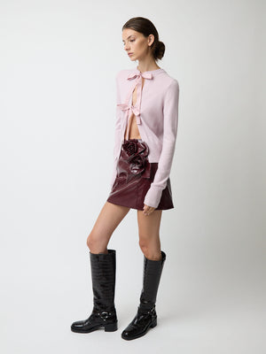 The Caja reversible long sleeve top in cashmere