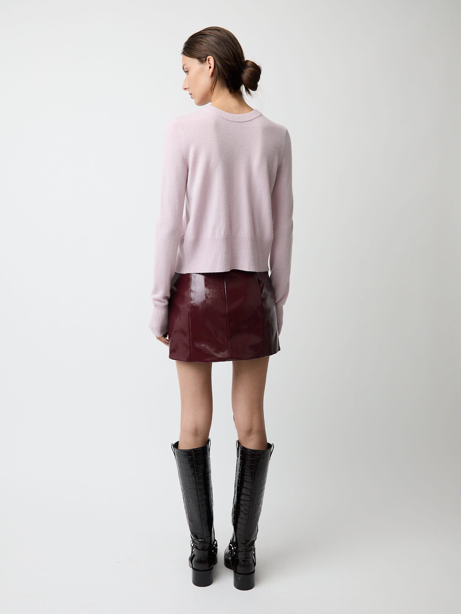 The Caja reversible long sleeve top in cashmere
