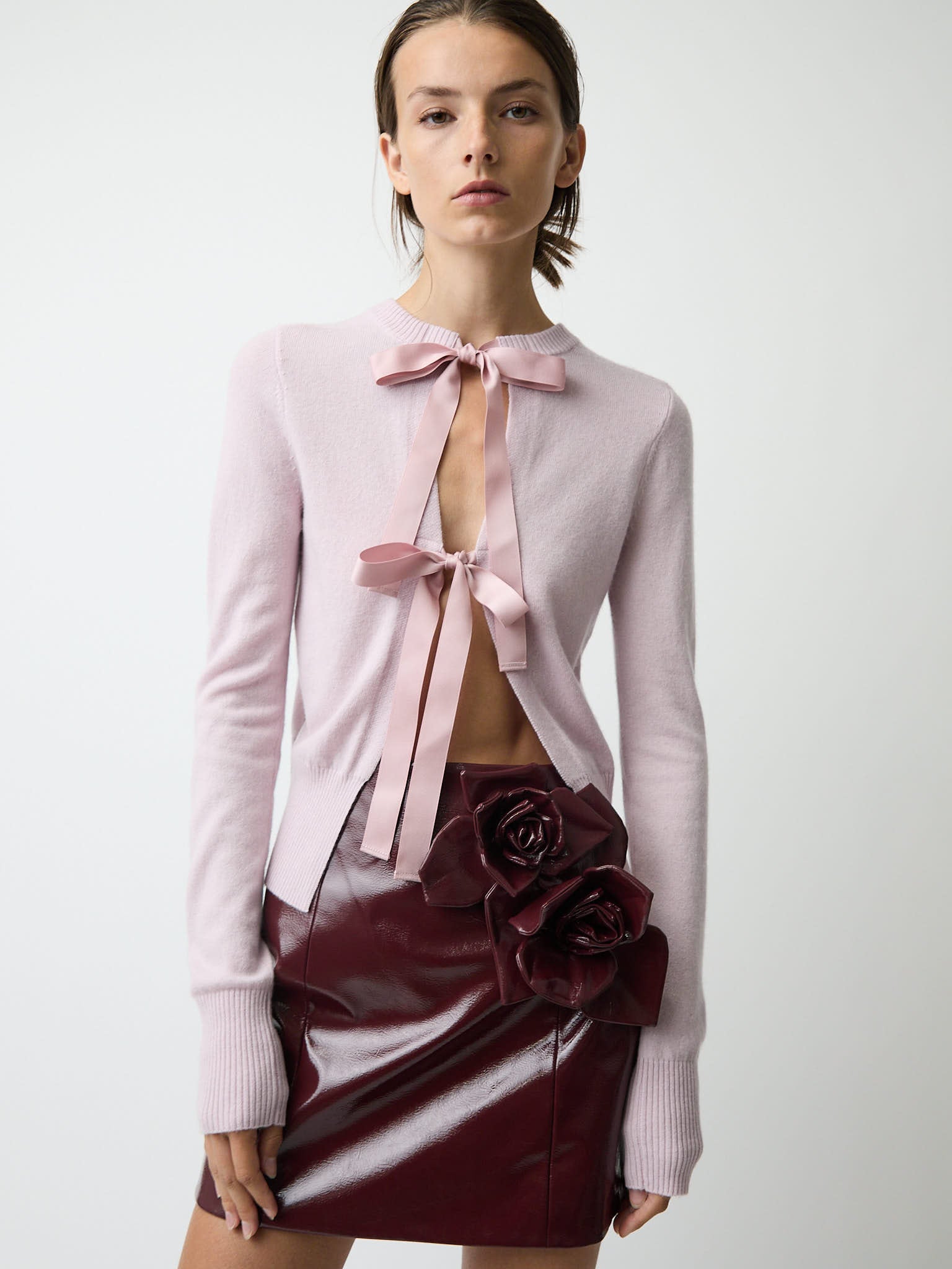 The Caja reversible long sleeve top in cashmere