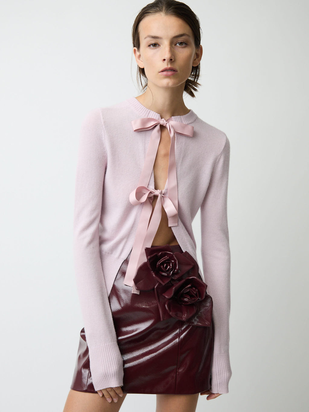 The Caja reversible long sleeve top in cashmere