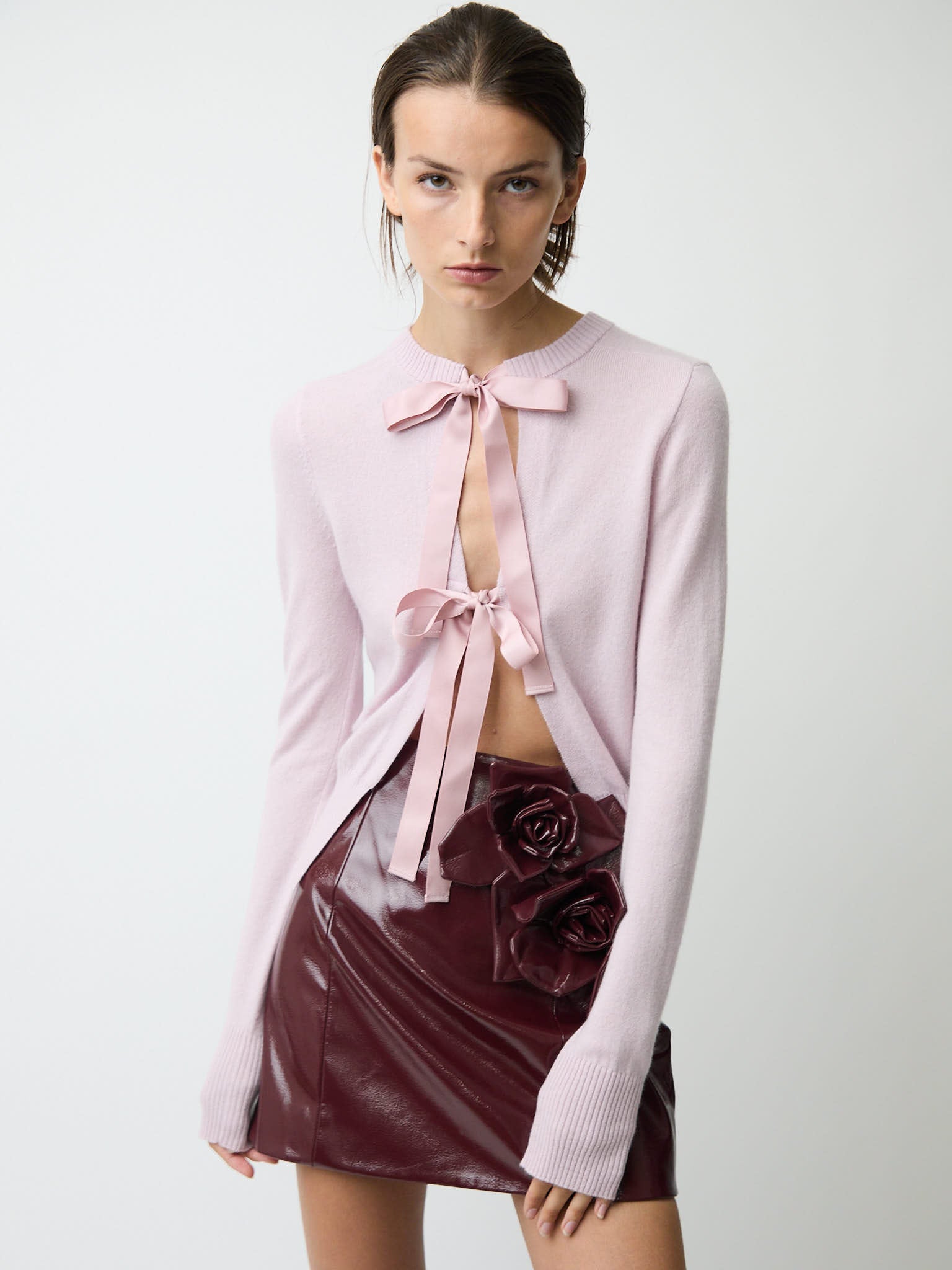 The Caja reversible long sleeve top in cashmere