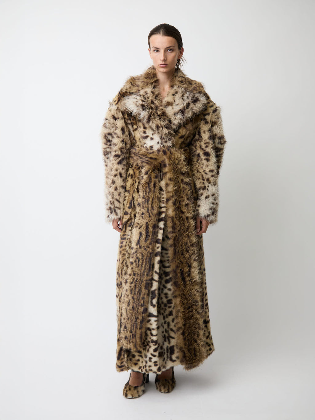 The Kassel coat in faux lynx