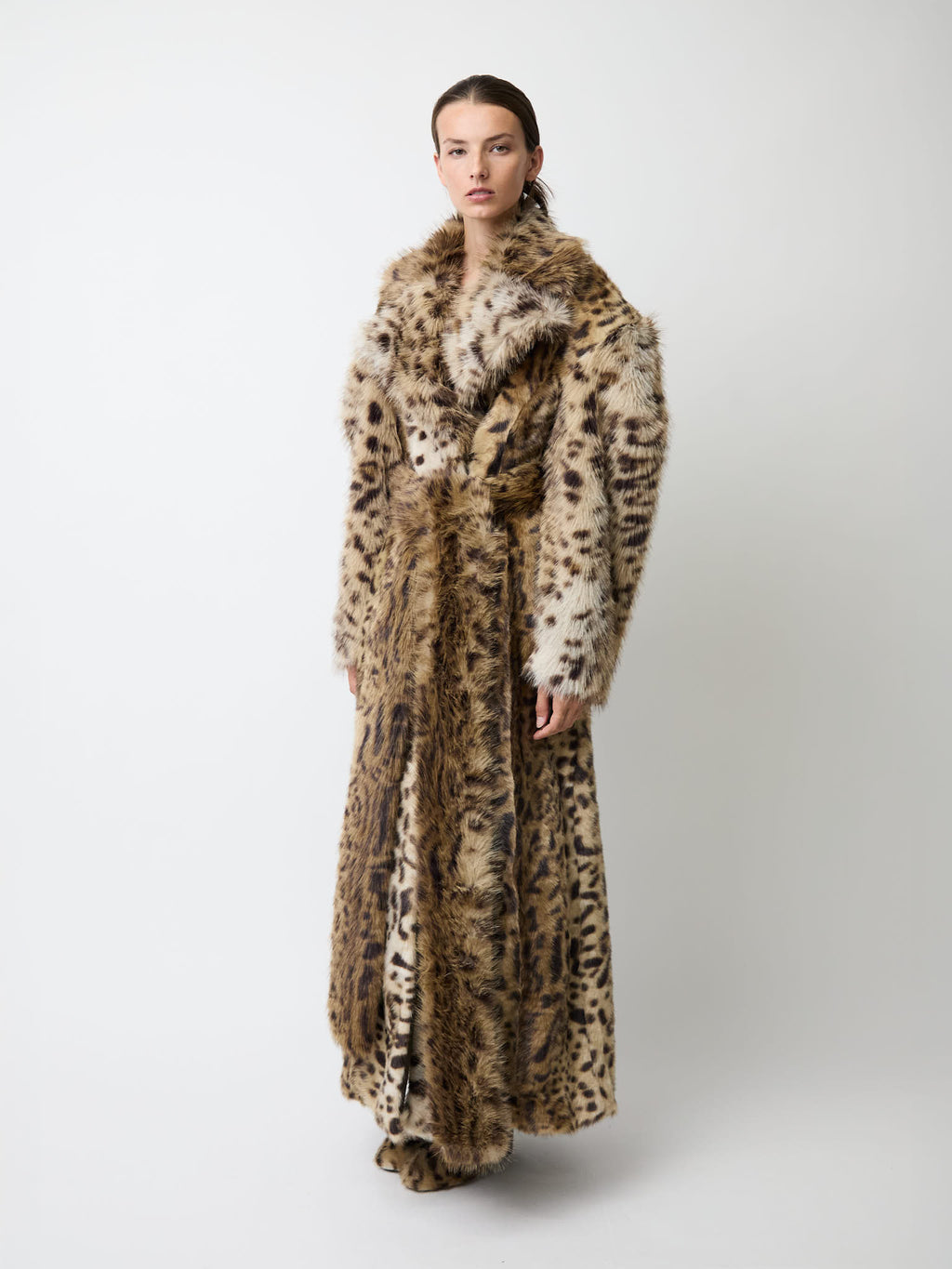 The Kassel coat in faux lynx