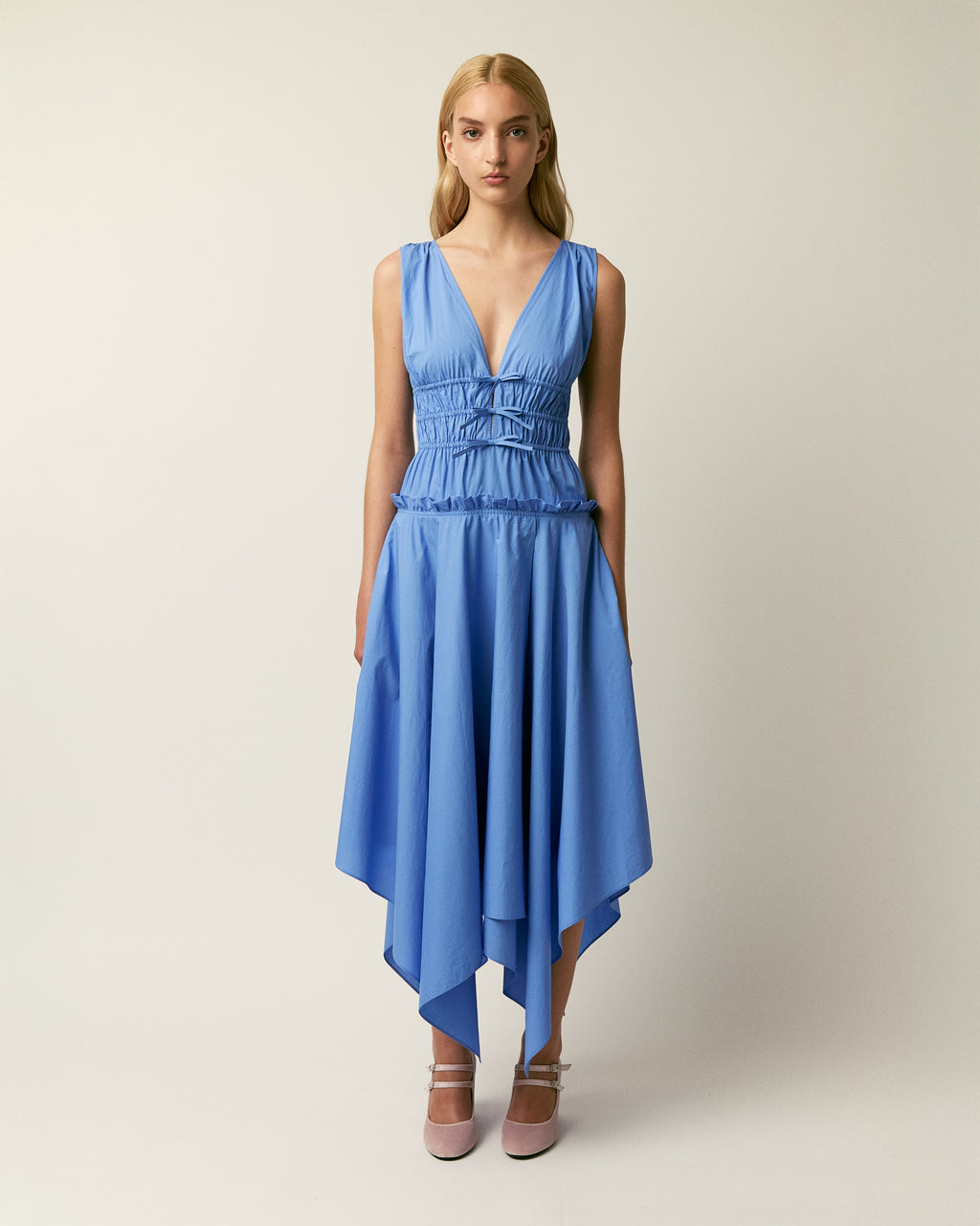 Zelie cotton poplin dress