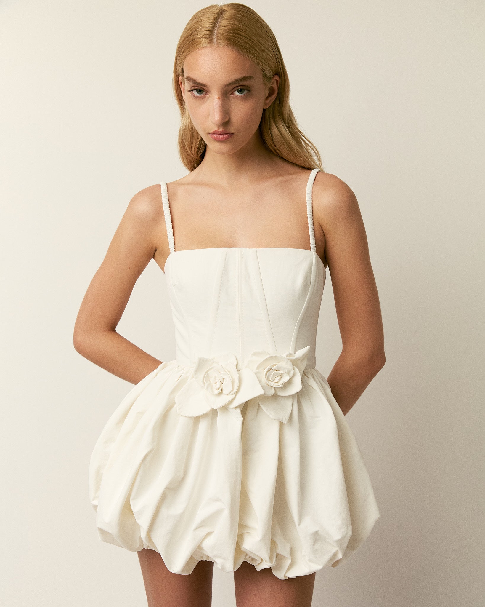 The Anais dress in white