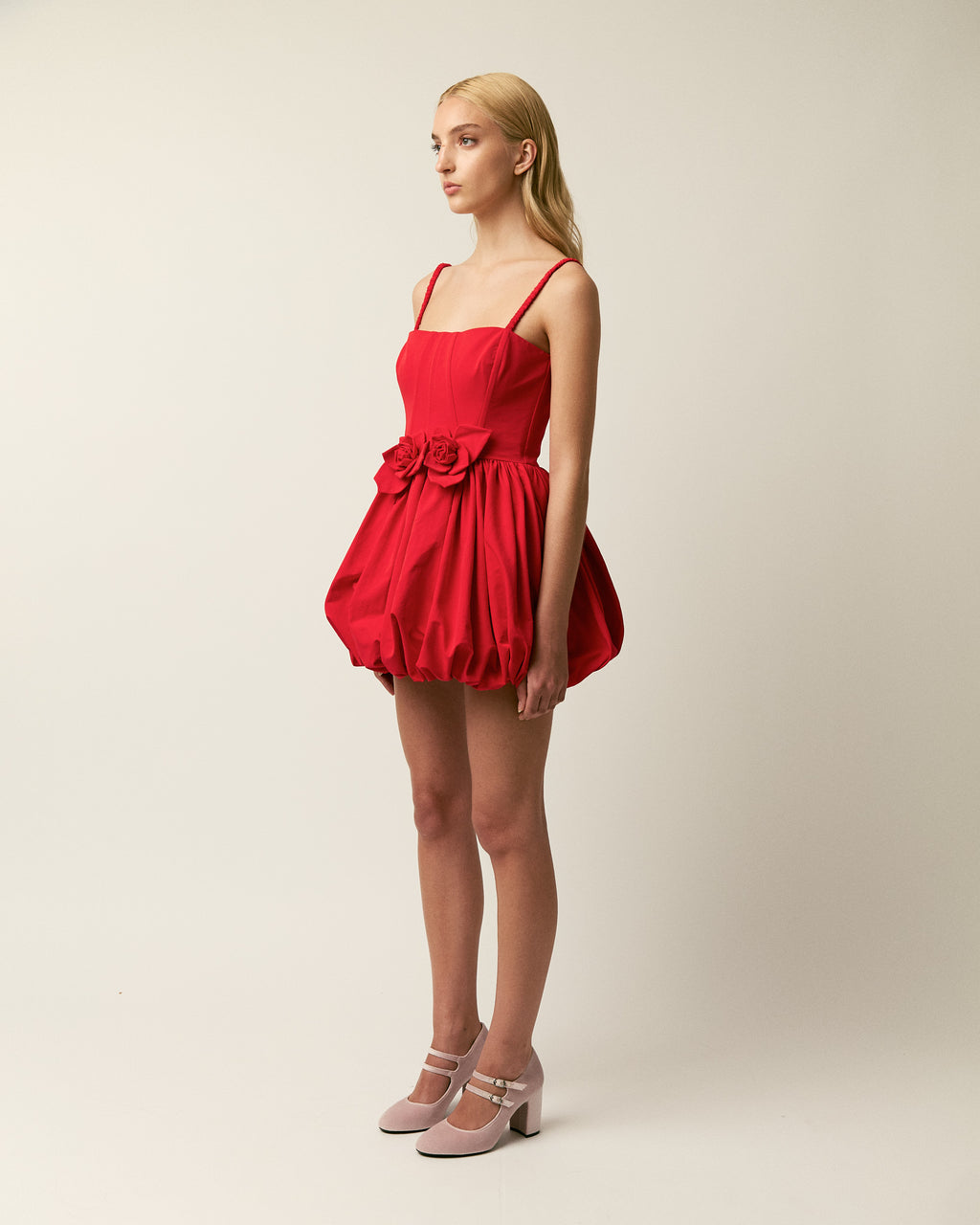 The Anais dress in red