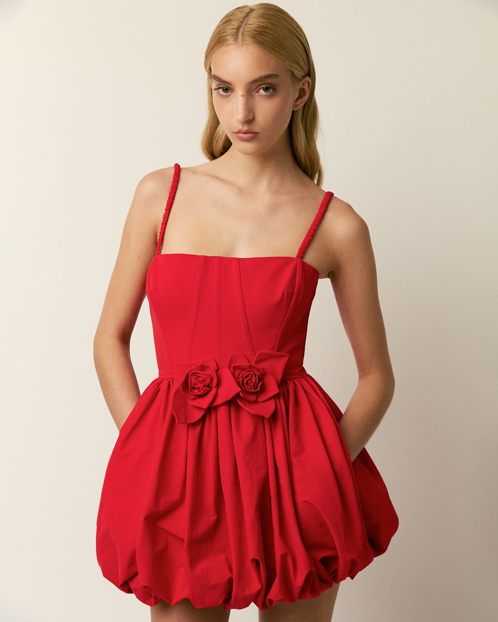 The Anais dress in red