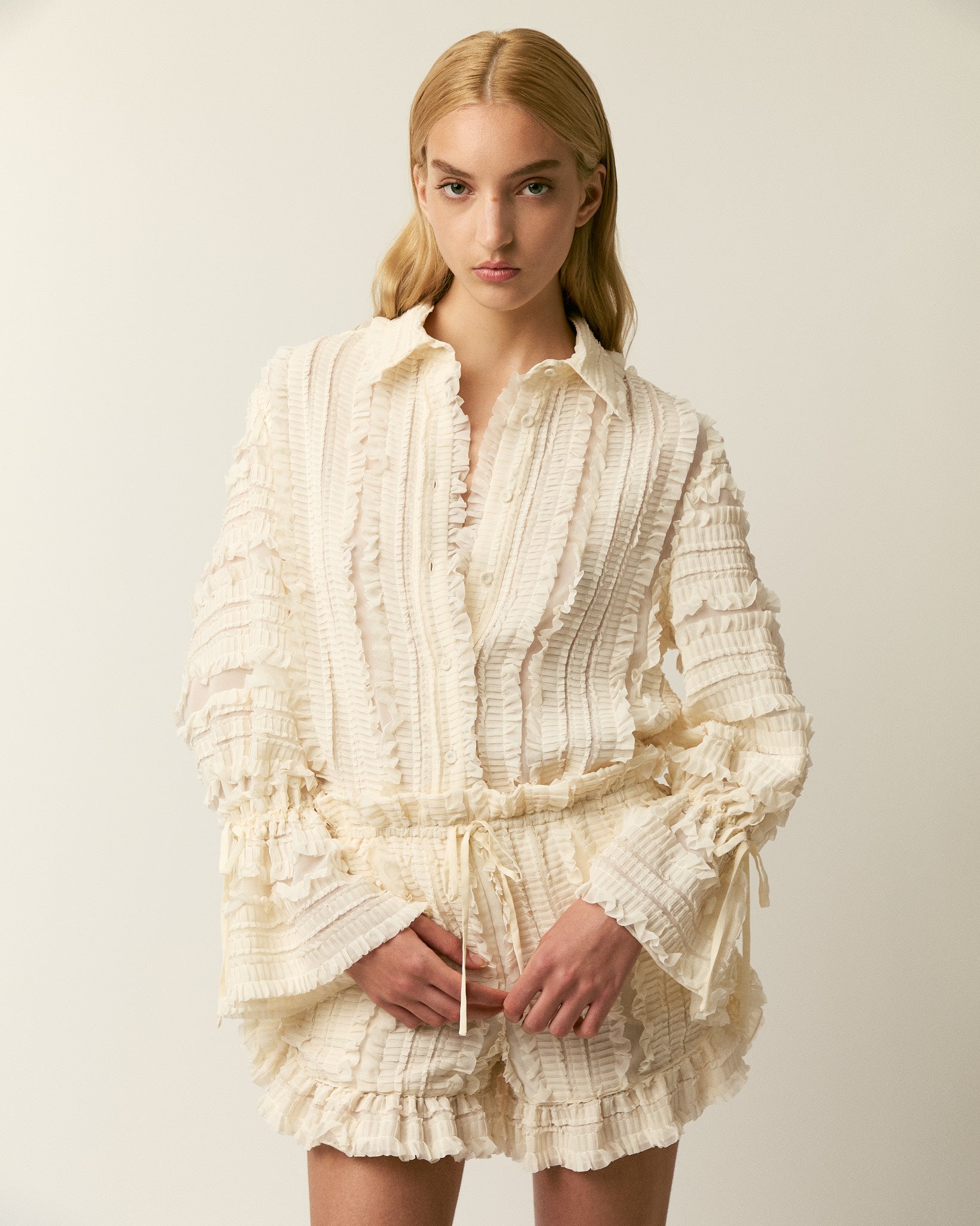 glossy jacquard blouse – Acka online store