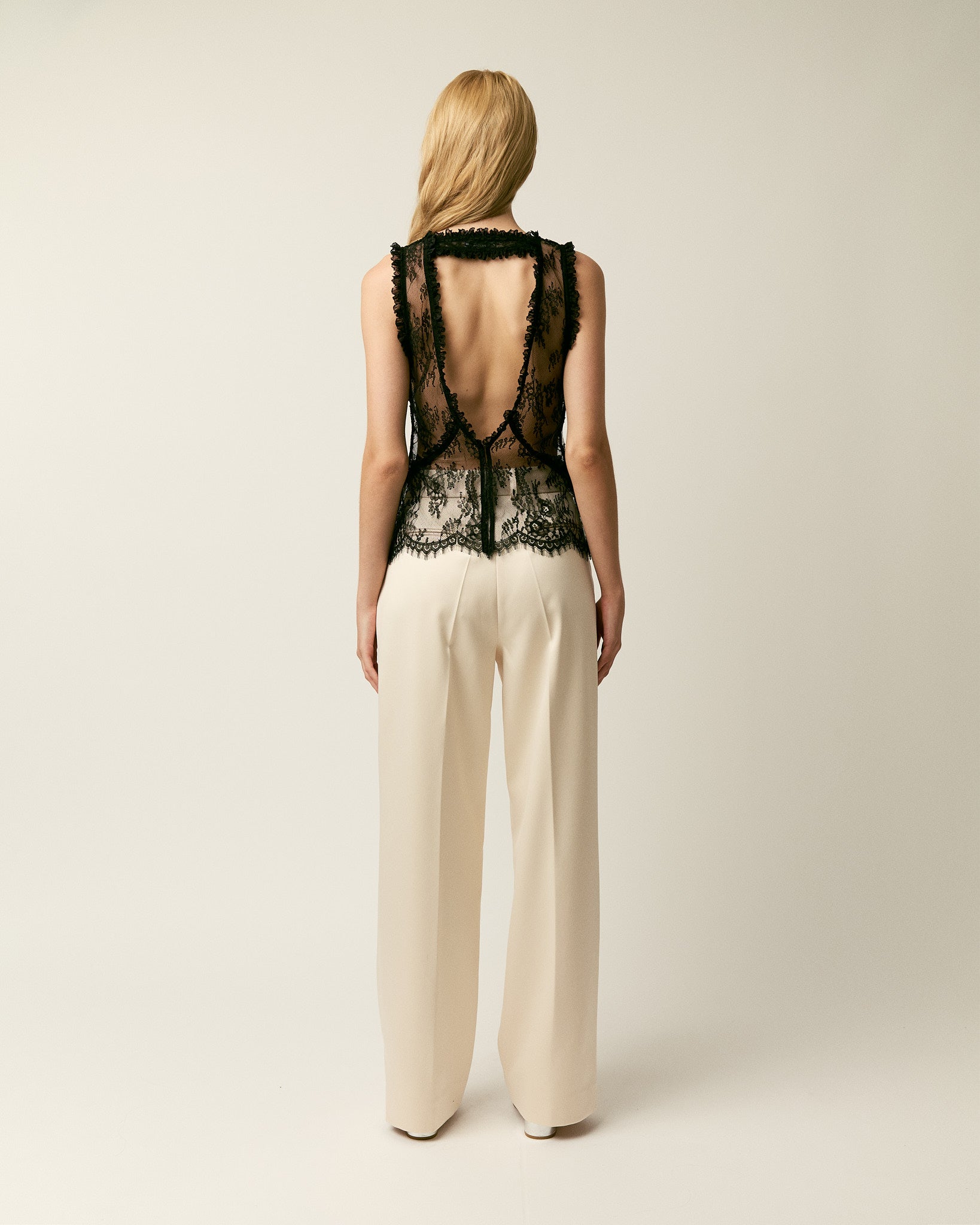 The Petronella pants in duchess satin