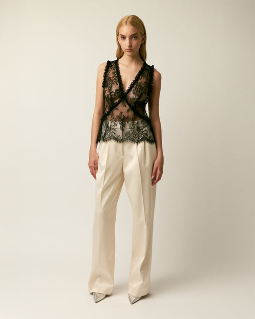 The Petronella pants in duchess satin