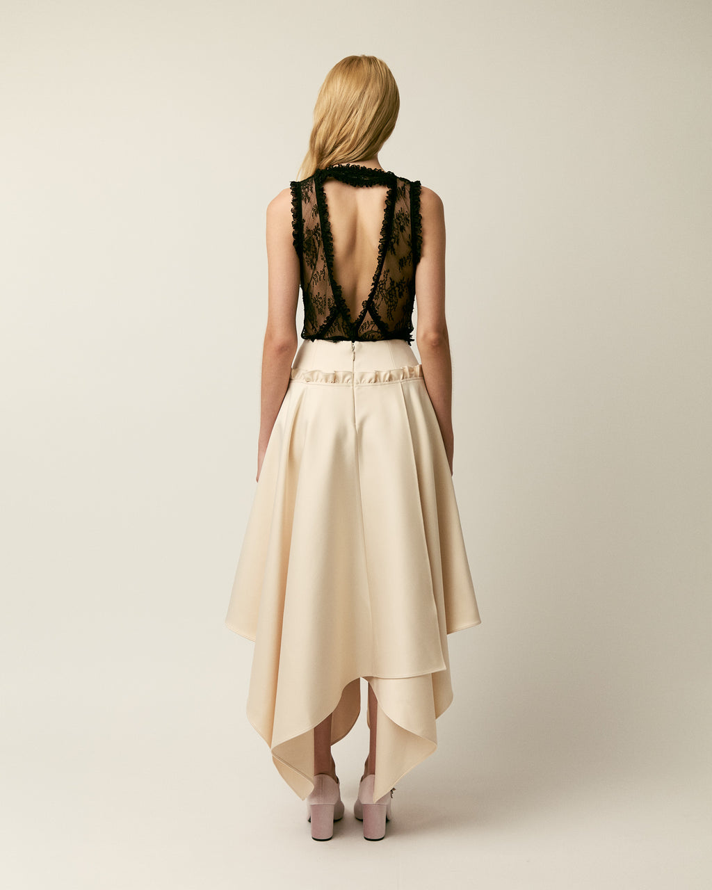 The Vera satin skirt