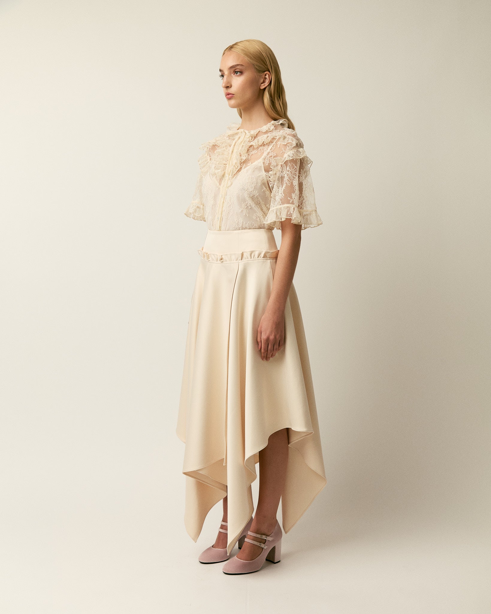 The Vera satin skirt