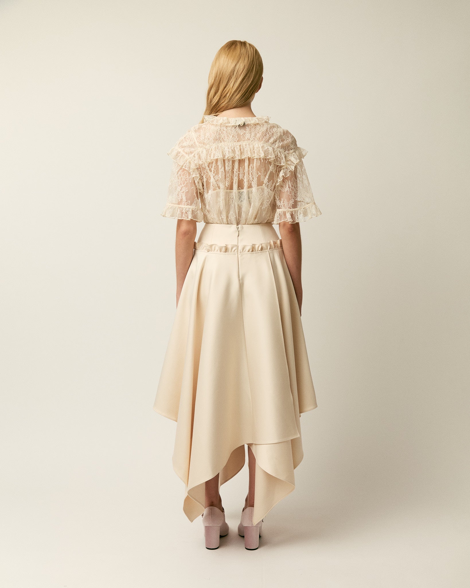 The Vera satin skirt