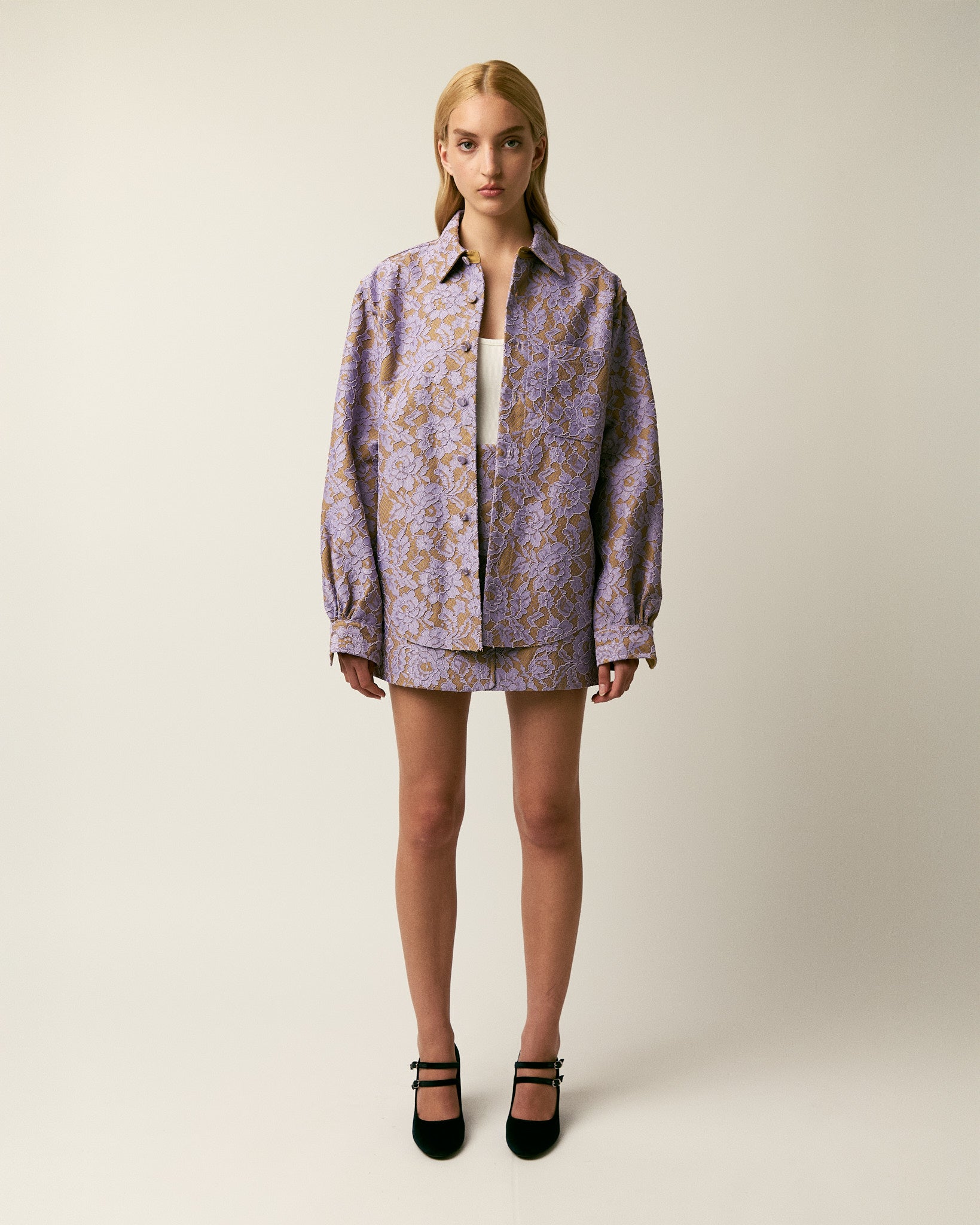 The Rubin lace miniskirt