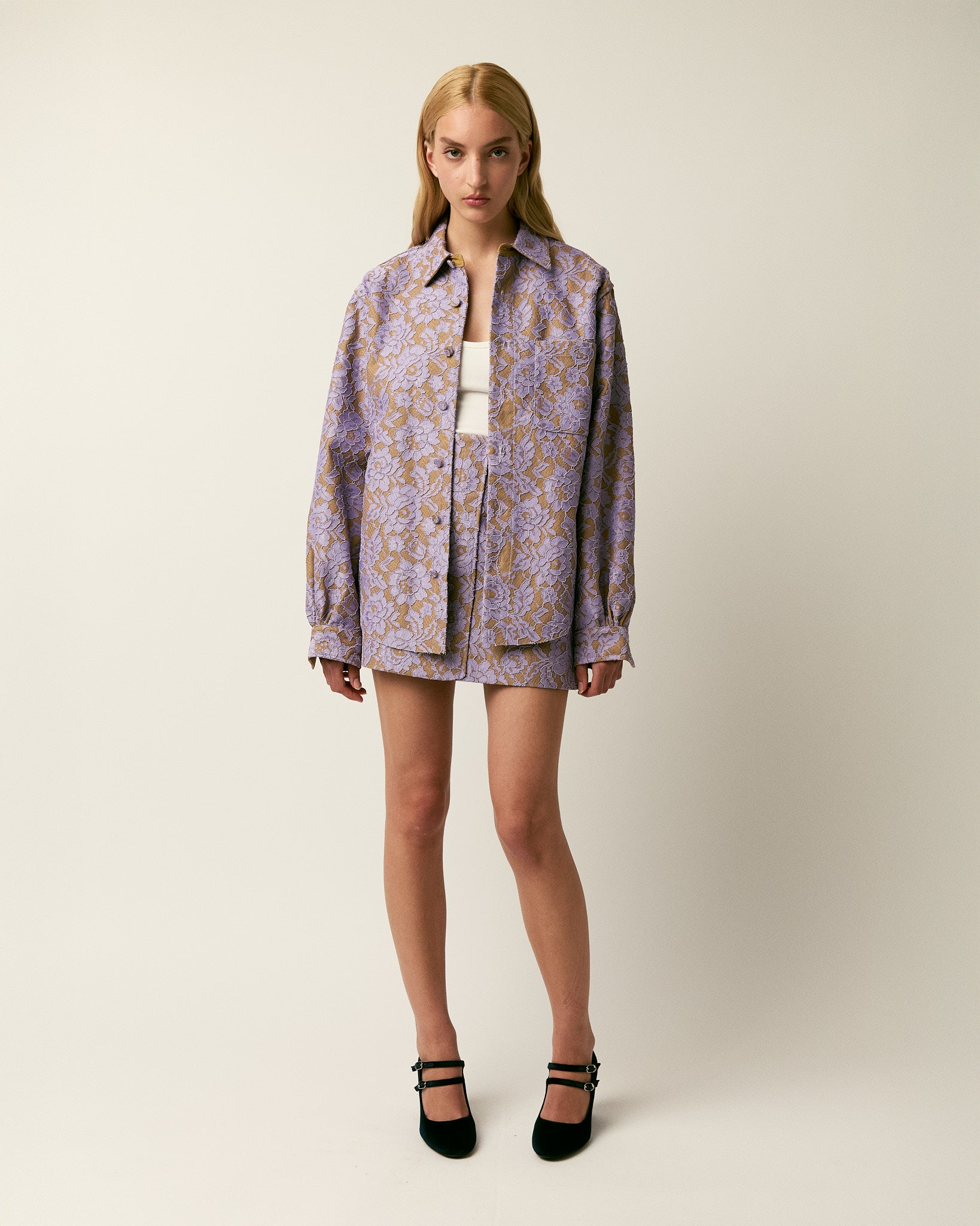 The Rubin lace miniskirt