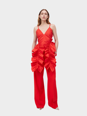 High-waisted tailored trousers - Red - Ladies | H&M IN