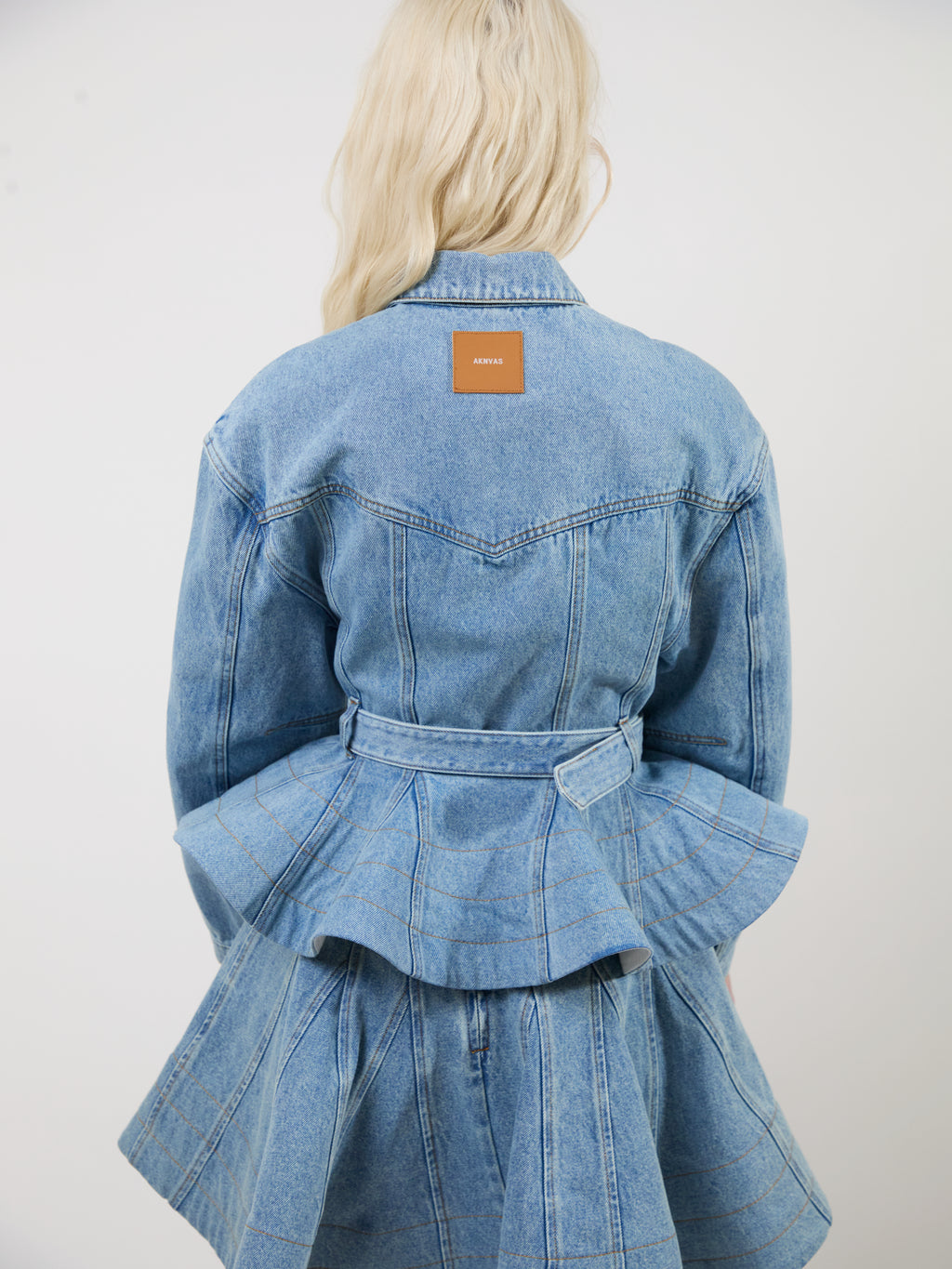 The Alex peplum denim jacket