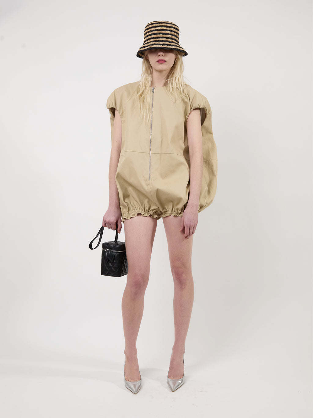 The Rayne canvas cocoon romper
