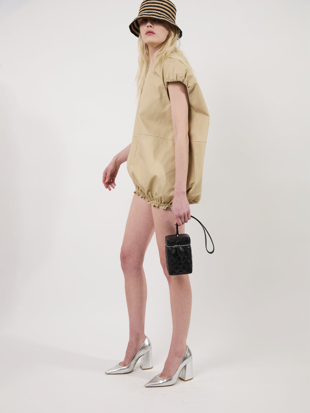 The Rayne canvas cocoon romper