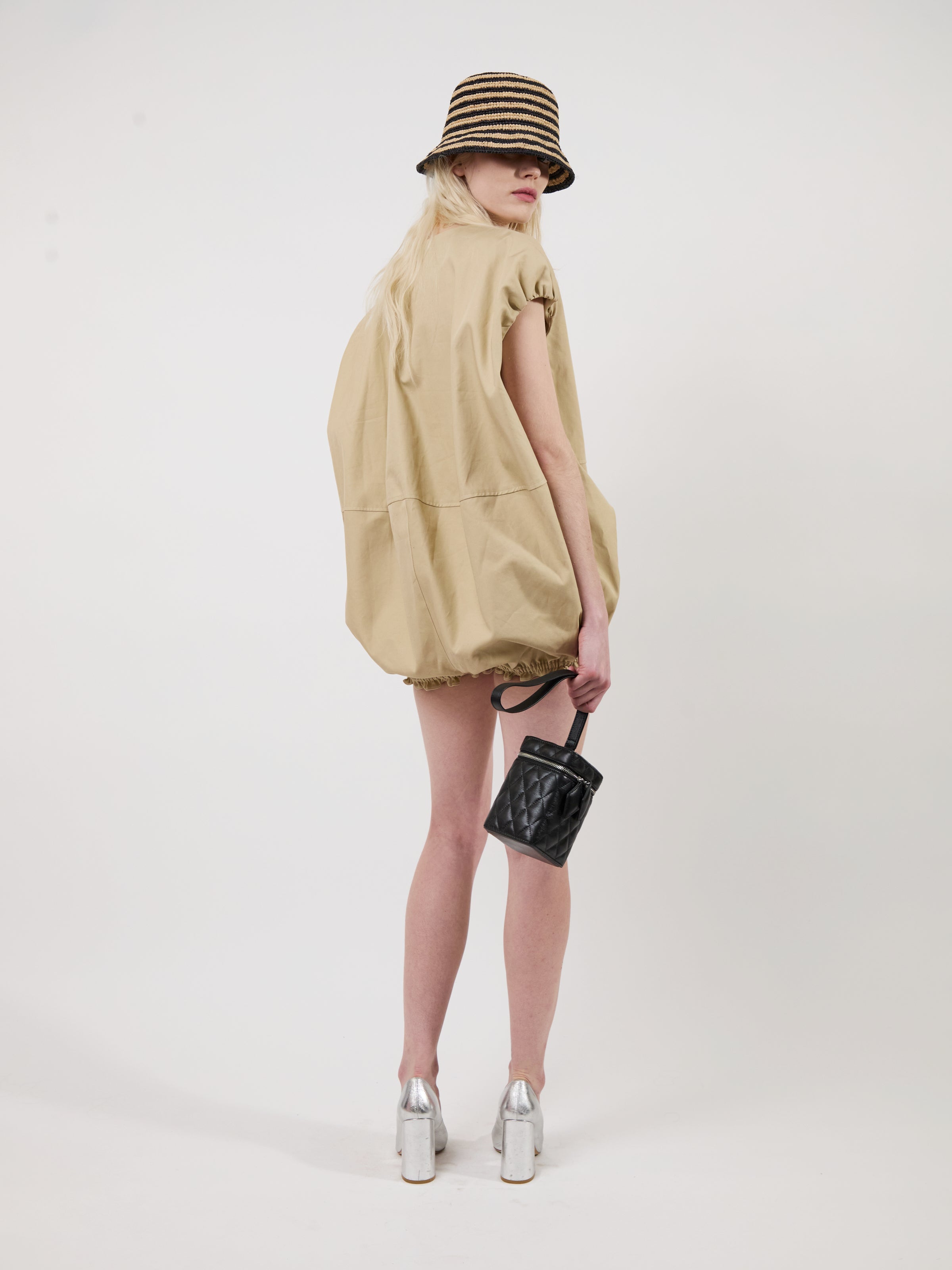 The Rayne canvas cocoon romper