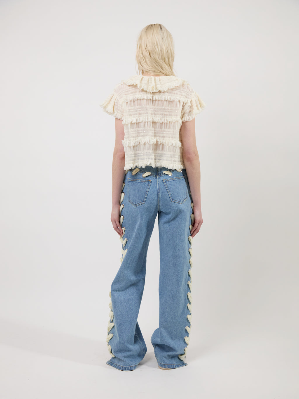 The Lyd laced trousers in denim