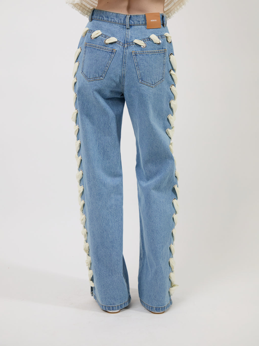 The Lyd laced trousers in denim